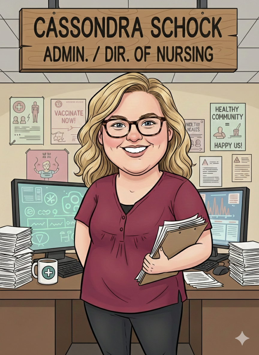 cartoon image of Cassondra